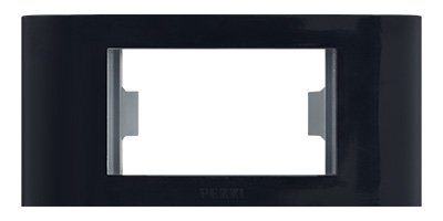 PLACA ABS COM BASTIDOR PARA MOVEIS PRETO
