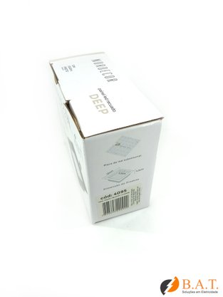 PLAFON LED QUADRADO RECUADO DEEP 12W 4000K PRETO