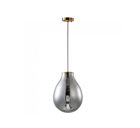 PENDENTE PALLO 30CM E27 FUMÊ