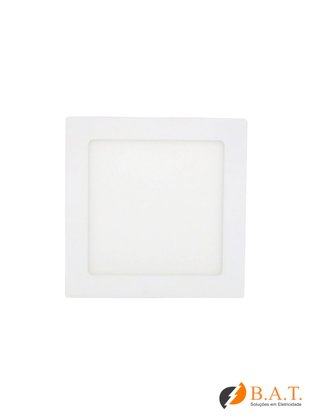 PLAFON LED 12W LUX QUADRADO EMBUTIR 6500K
