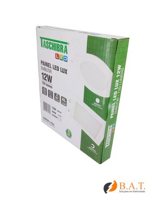 PLAFON LED 12W LUX QUADRADO EMBUTIR 6500K