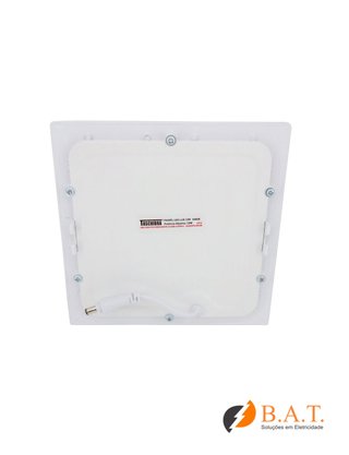 PLAFON LED 12W LUX QUADRADO EMBUTIR 6500K