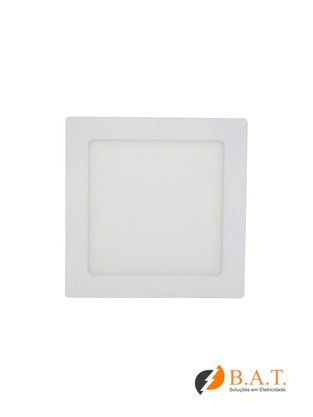 PLAFON LED 24W LUX QUADRADO EMBUTIR 3000K