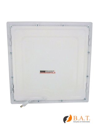 PLAFON LED 24W LUX QUADRADO EMBUTIR 3000K