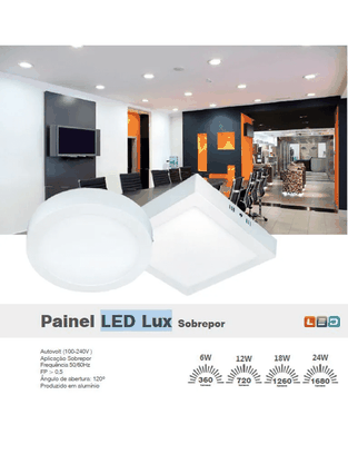 PLAFON LED 24W REDONDO SOBREPOR 4000K
