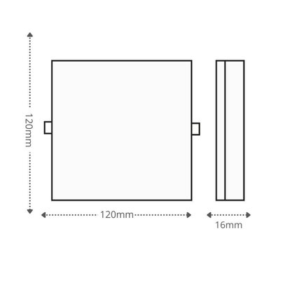 PLAFON LED FRAMELESS 17W QUADRADO 4000K