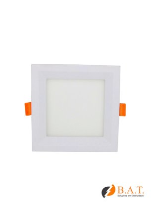 PLAFON LED LUX RECUADO 12W QUADRADO EMBUTIR 4000K