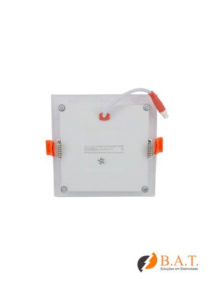 PLAFON LED LUX RECUADO 12W QUADRADO EMBUTIR 4000K