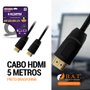 CABO HDMI 5 METROS PRETO