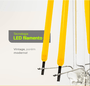 LAMPADA BOLINHA VINTAGE G45 LED FILAMENTO 4W 2400K E-27
