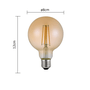 LAMPADA FILAMENTO WERUS G125 6W 600LM 2500K - NORDECOR