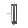 LUMINARIA LED JARDIM ZEAN IP66 60CM 10W 3000K PT