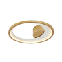 PLAFON LED ZAHAL UNO DOURADO FOSCO